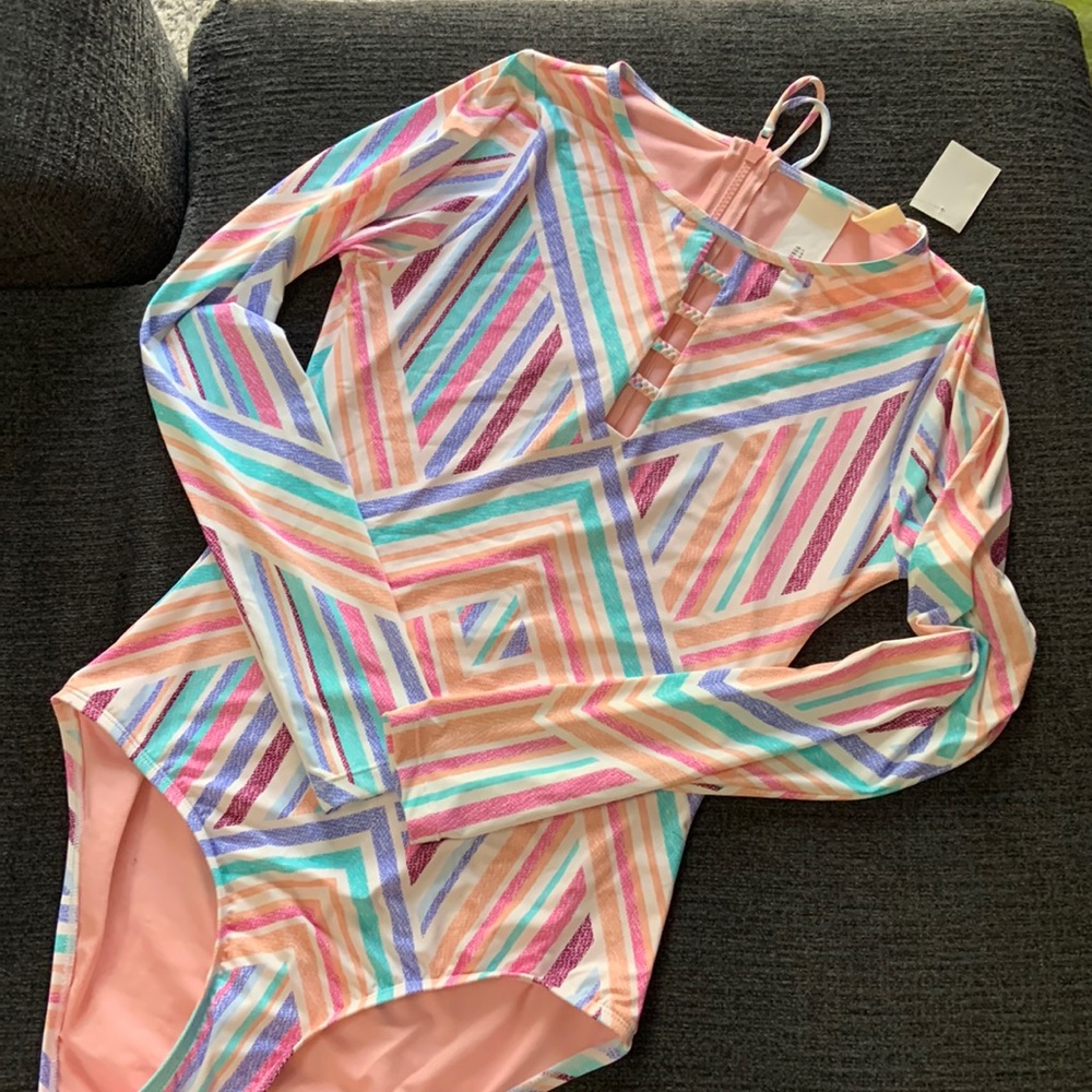 Hobie  ladies UPF 50 swimsuit back zipper